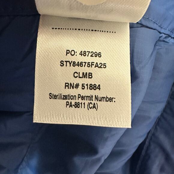 Patagonia Down Sweater Jacket Full Zip Puffer Cement Blue Mens Sz Large NWT $279 - Picture 5 of 8